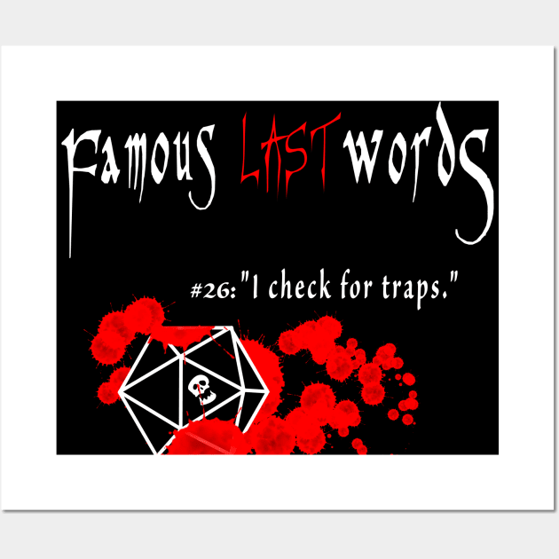 Famous Last Words #26 Wall Art by jgilbankart